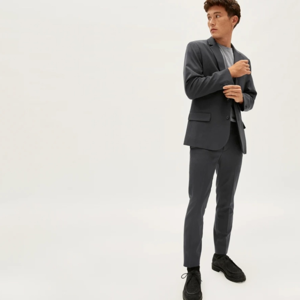 Everlane Men's Italian Wool Trouser 28X32 Charcoal